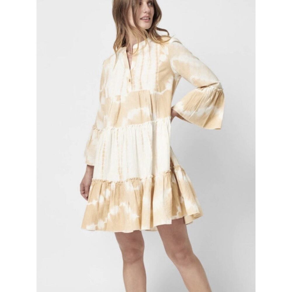 FAHERTY BRAND Vida Dress Maple Sugar Tie Dye Size S